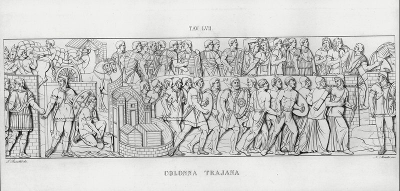 Traianus oszlopa, Traianus oszlopa (metszet) alkotó: Italian School