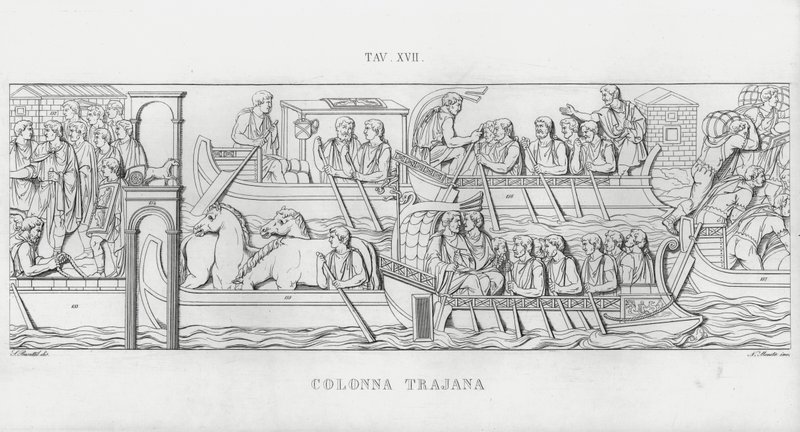 Traianus oszlopa, Traianus oszlopa (metszet) alkotó: Italian School