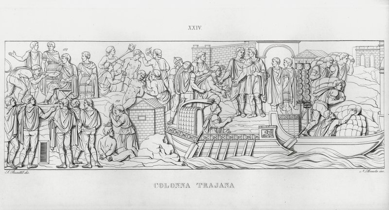 Traianus oszlopa, Traianus oszlopa (metszet) alkotó: Italian School