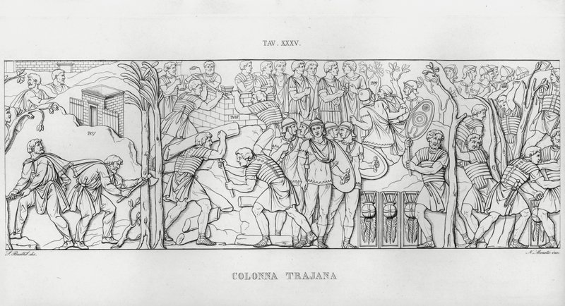 Traianus oszlopa, Traianus oszlopa (metszet) alkotó: Italian School