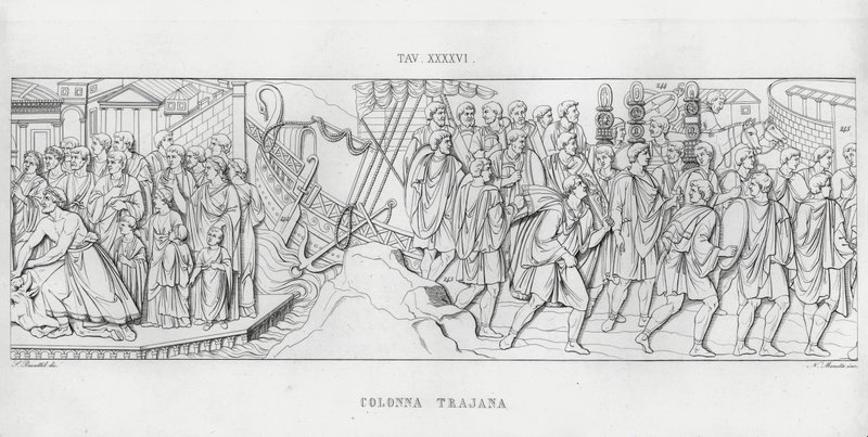 Traianus oszlopa, Traianus oszlopa (metszet) alkotó: Italian School