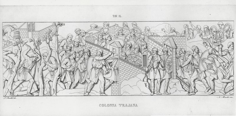 Traianus oszlopa, Traianus oszlopa (metszet) alkotó: Italian School