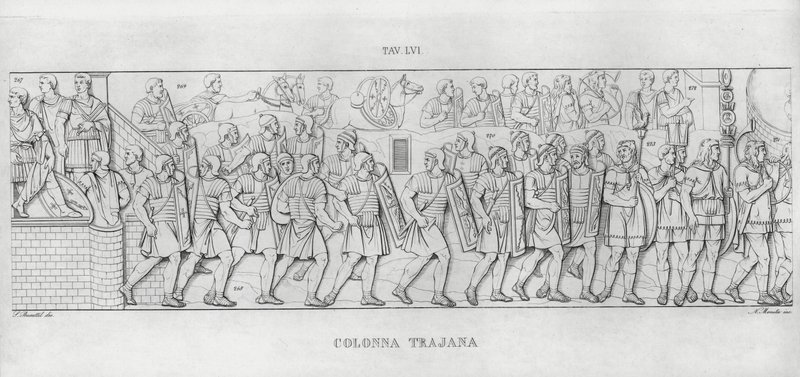 Traianus oszlopa, Traianus oszlopa (metszet) alkotó: Italian School