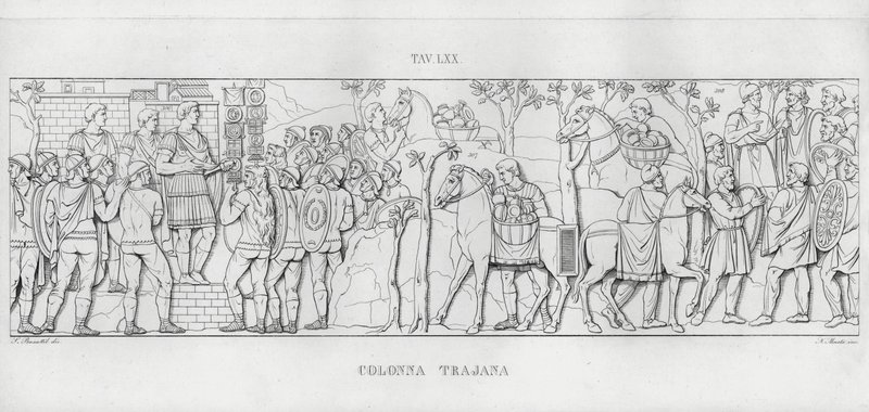 Traianus oszlopa, Traianus oszlopa (metszet) alkotó: Italian School