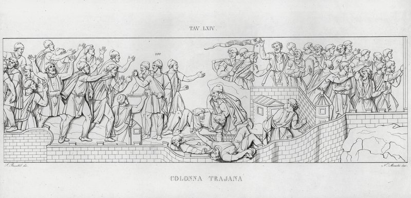 Traianus oszlopa, Traianus oszlopa (metszet) alkotó: Italian School