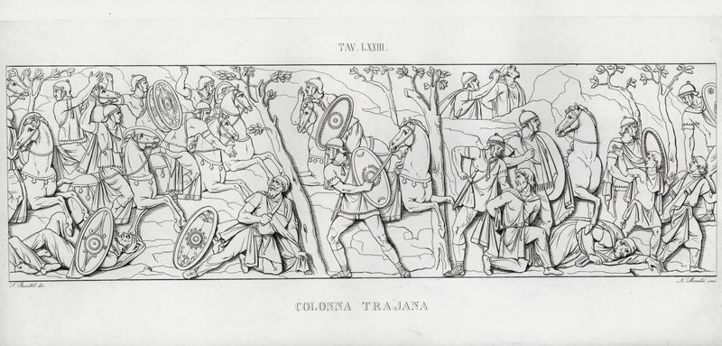 Traianus oszlopa, Traianus oszlopa (metszet) alkotó: Italian School