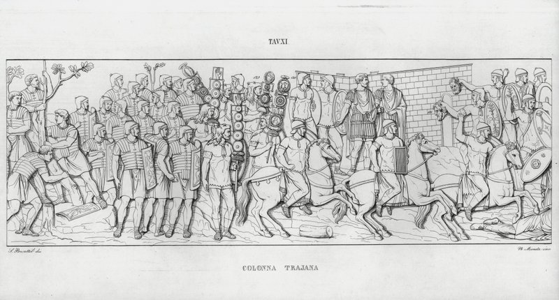 La Colonna Trajana, Traianus oszlopa alkotó: Italian School
