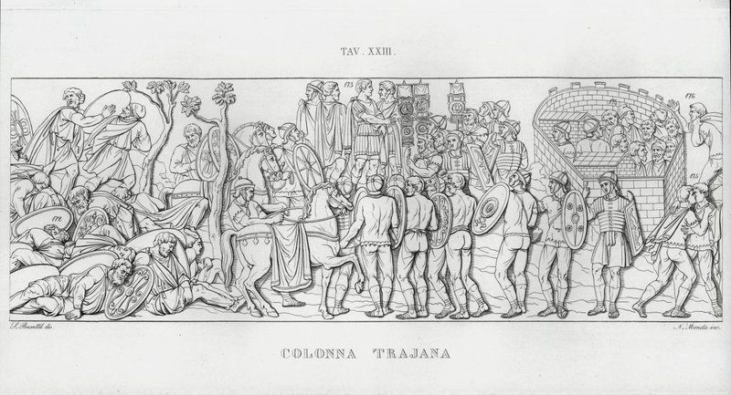 La Colonna Trajana, Traianus oszlopa alkotó: Italian School