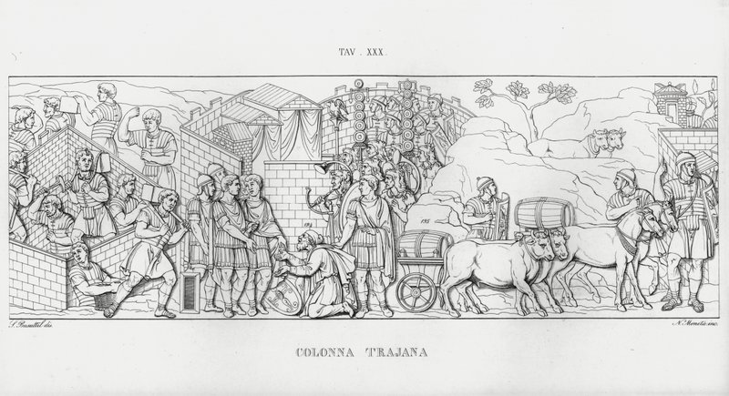 La Colonna Trajana, Traianus oszlopa alkotó: Italian School