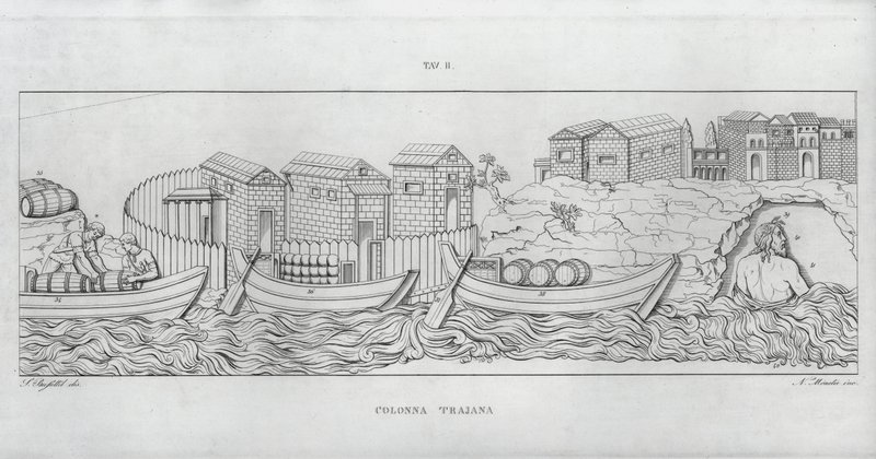 La Colonna Trajana, Traianus oszlopa alkotó: Italian School