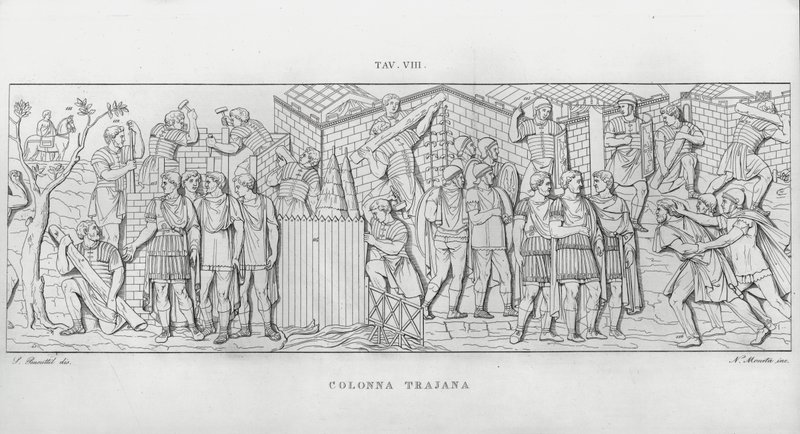 La Colonna Trajana, Traianus oszlopa alkotó: Italian School