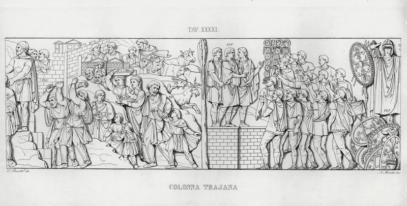 La Colonna Trajana, Traianus oszlopa alkotó: Italian School