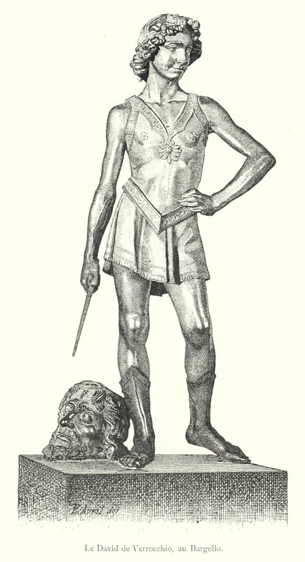 Le David de Verrocchio, au Bargello (metszet) alkotó: Italian School