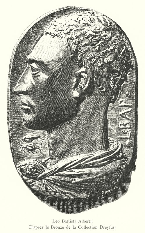 Leon Battista Alberti, A bronz után a Dreyfus-gyűjteményben (metszet) alkotó: Italian School