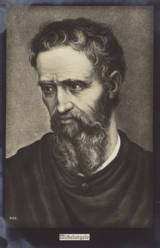 Michelangelo, olasz szobrász, festő és építész (litho) alkotó: Italian School