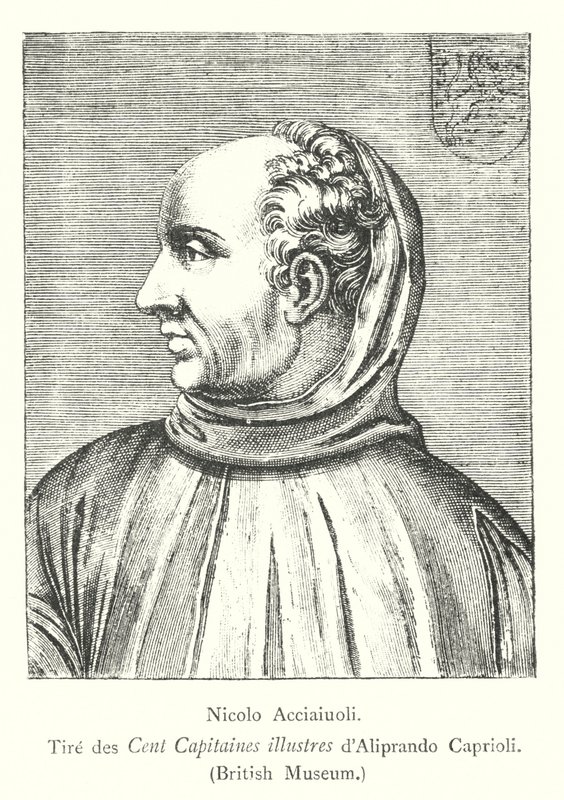 Nicolo Acciaiuoli, Tire des Cent Capitaines, Aliprando Caprioli, British Museum rajzai (metszet) alkotó: Italian School