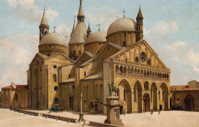 Padova / Padova: Antal bazilika (kromolito). alkotó: Italian School