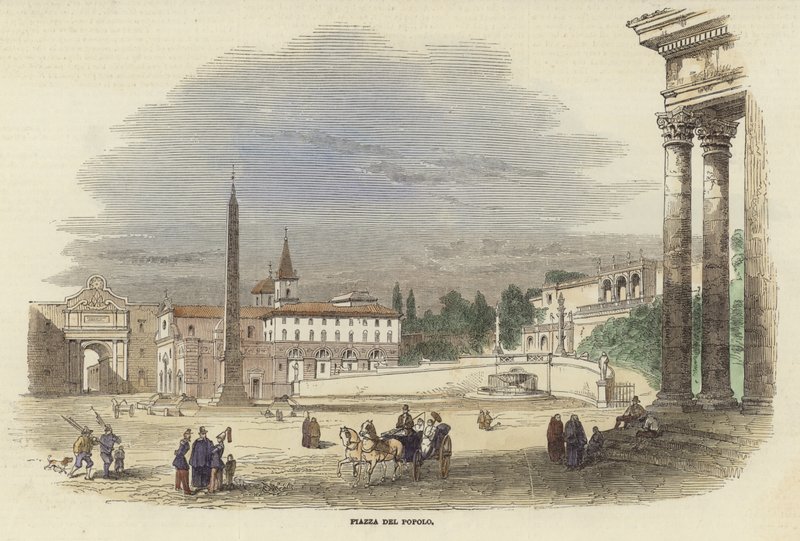 Piazza del Popolo alkotó: Italian School