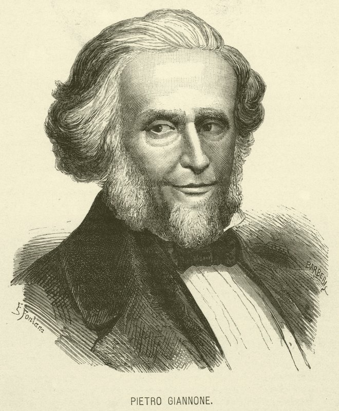 Pietro Giannone (metszet) alkotó: Italian School