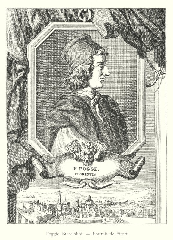 Poggio Bracciolini, Picart portréja (metszet) alkotó: Italian School