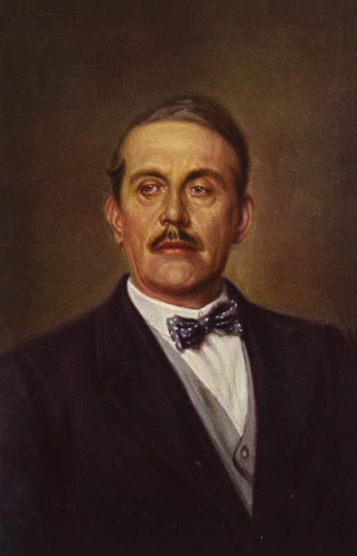 Giacomo Puccini portréja (színes litográfia) alkotó: Italian School