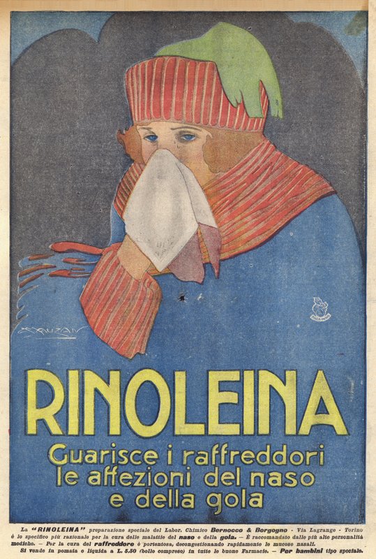 Rinolein (színes litográfia) alkotó: Italian School