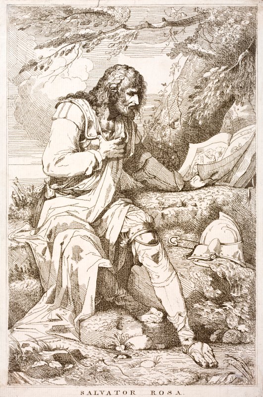 Salvator Rosa olasz barokk festő, költő és grafikus (metszet) alkotó: Italian School