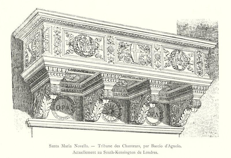 Santa Maria Novella, Tribune des Chanteurs, készítette: Baccio d