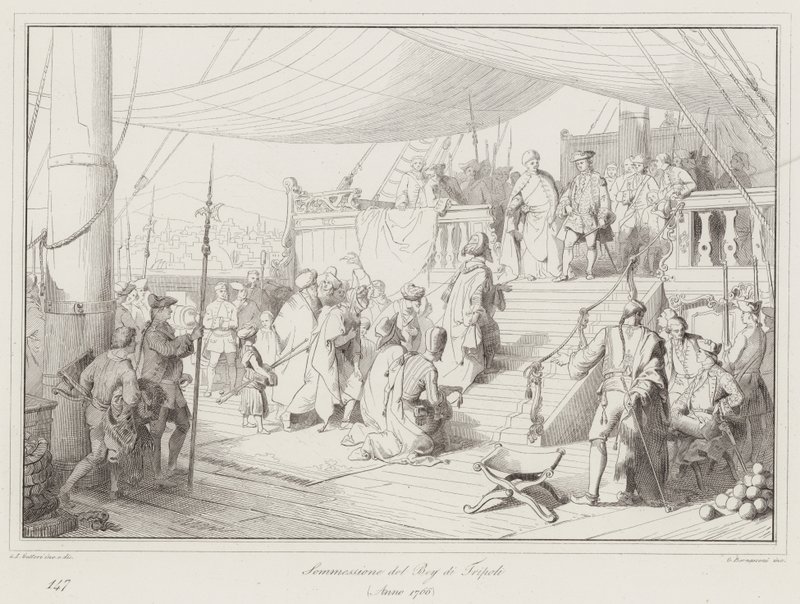 A tripoli bég előterjesztése alkotó: Italian School