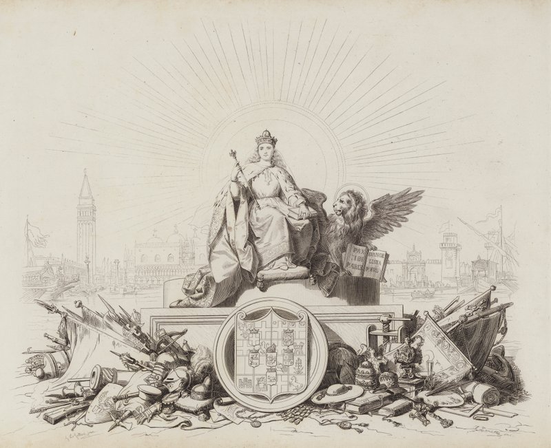 Storia Veneta (metszet) alkotó: Italian School