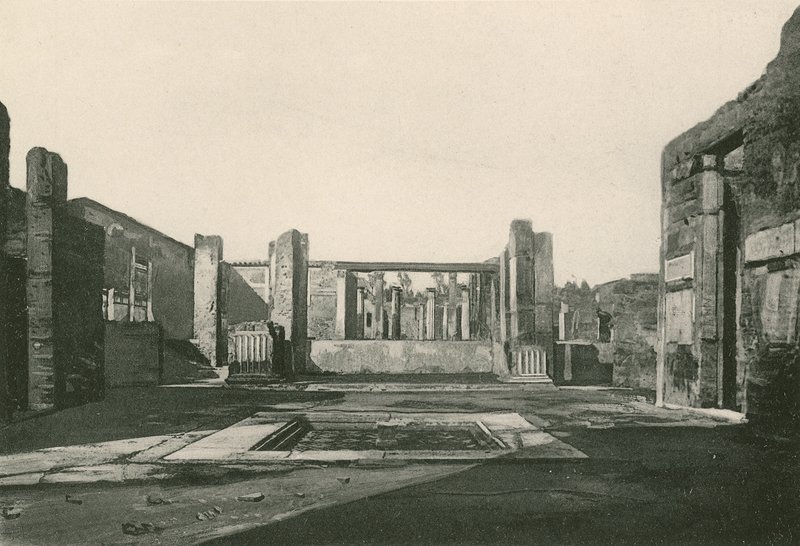 A Cassia-ház átriuma, ahogy van (mélynyomás) alkotó: Italian School