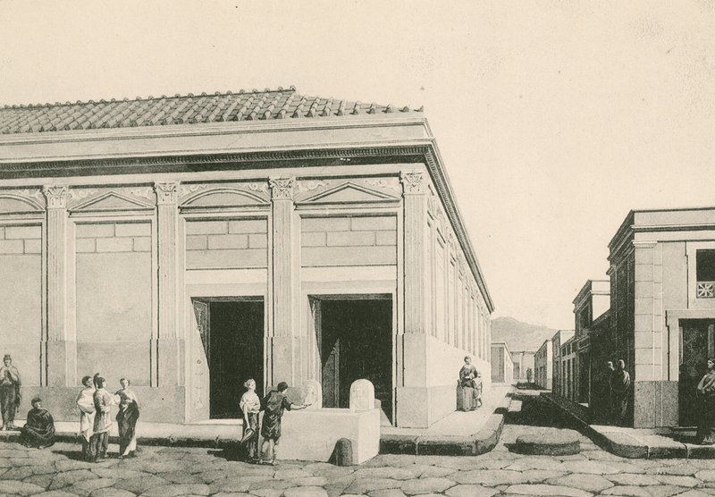 Eumachia épülete, ahogy volt (mélynyomás) alkotó: Italian School