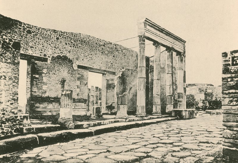 A háromszögfórum bejárata, ahogy van (mélynyomás) alkotó: Italian School