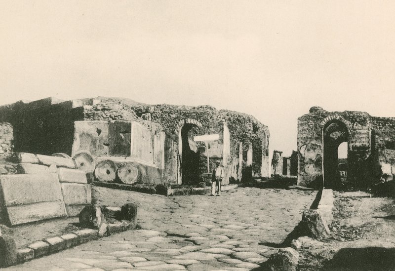 A Herculaneum-kapu, ahogy van (mélynyomás) alkotó: Italian School