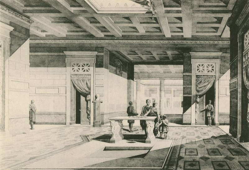Caius Cornelius Rufus háza, ahogy volt (mélynyomás) alkotó: Italian School