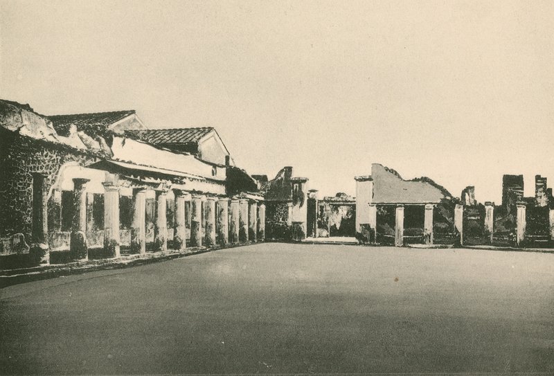 A Stabian fürdő – A birkózó hely, ahogy van (mélynyomás) alkotó: Italian School