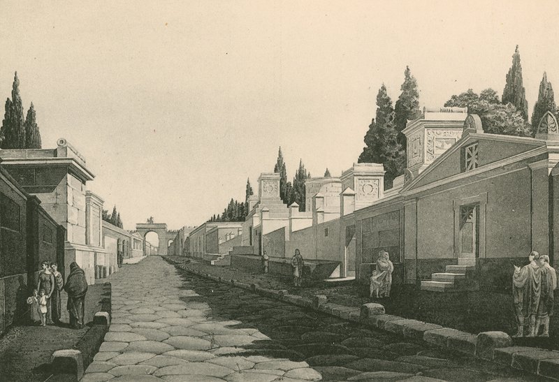 A sírok utcája, ahogy volt (mélynyomás) alkotó: Italian School