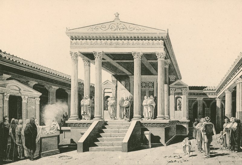 Ízisz temploma, ahogy volt (mélynyomás) alkotó: Italian School