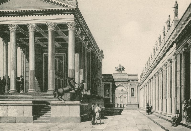 Jove temploma és Néró íve úgy, ahogy voltak (mélynyomás) alkotó: Italian School