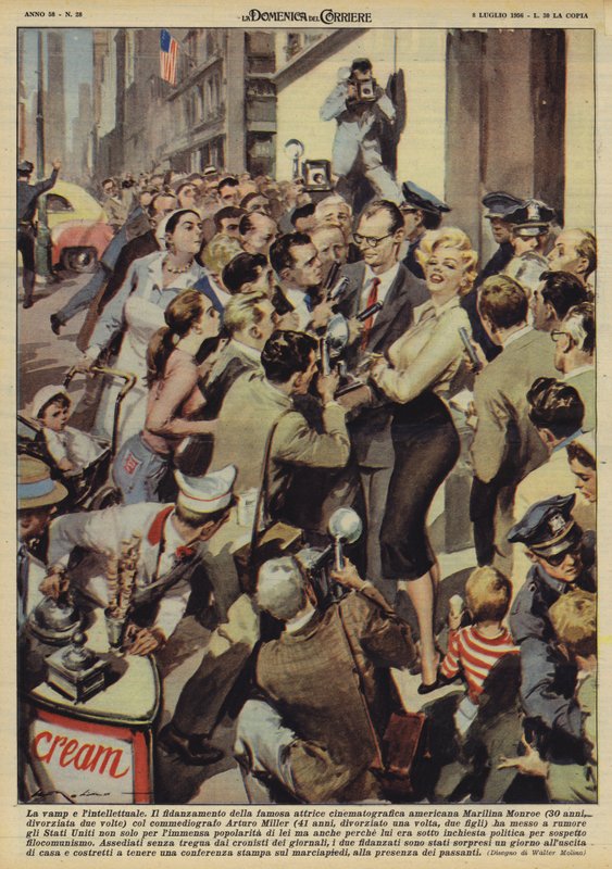 A vámpír és az értelmiségi (színes litográfia) alkotó: Italian School