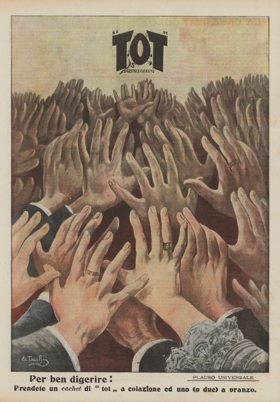 Jól megemészteni (színes litográfia) alkotó: Italian School