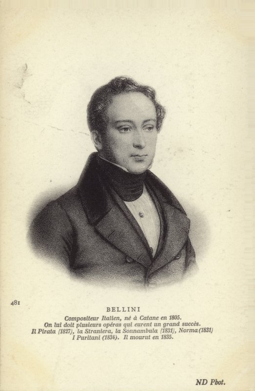 Vincenzo Bellini olasz operaszerző (1801-1835) alkotó: Italian School