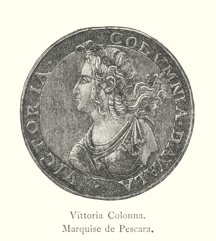 Vittoria Colonna, Pescara márki (metszet) alkotó: Italian School