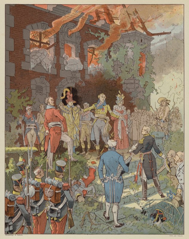 Jelenet a La Dame de Gai-Fredonból, Quatrelles (Ernest L