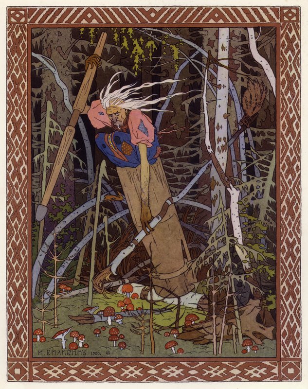Illusztráció: Vassilisa The Beautiful (színes litó) alkotó: Ivan Yakovlevich Bilibin