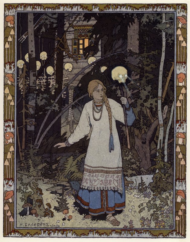 Illusztráció: Vassilisa The Beautiful (színes litó) alkotó: Ivan Yakovlevich Bilibin