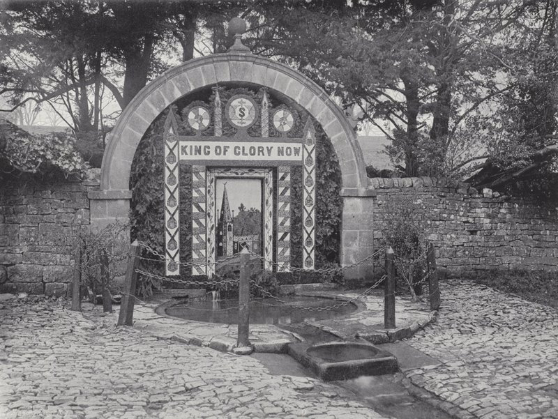 Tissington Well öltözködés, a kutak öltöztetése alkotó: J. Benjamin Stone