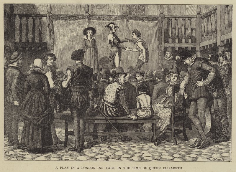 Színjáték egy London Inn Yardban Erzsébet királynő idejében alkotó: J.M.L. Ralston