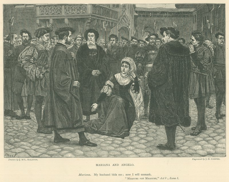Illusztráció a "Mértékről mértékre" című filmhez alkotó: J.M.L. Ralston