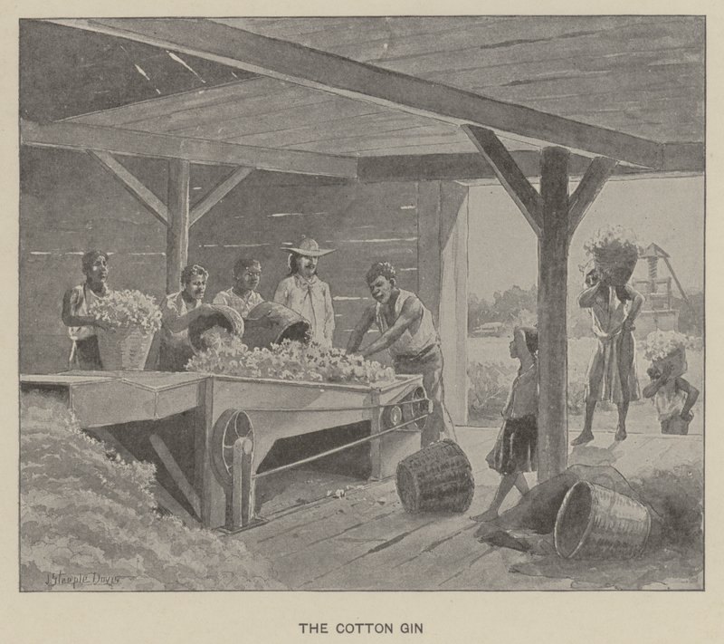 A pamut gin (litho) alkotó: J. (after) Steeple Davis